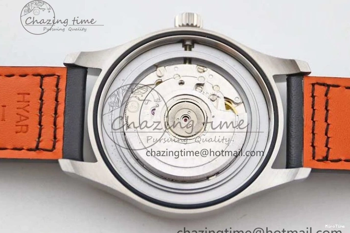 MIROTIME 0122 Vibrant Mark XVIII IW327001 SS M+F 1:1 Best Edition Black Dial on Black Leather Strap A 7055